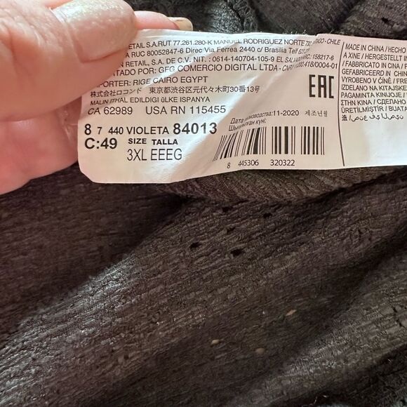 Violeta by Mango - Flared Short Dress Dark Green babydoll in 3XL - Picture 9 of 10